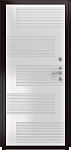 Дверь ДвериПРО Берген ФЛ-185 (10мм, ПВХ Ясень белый) DPRO222302 фото
