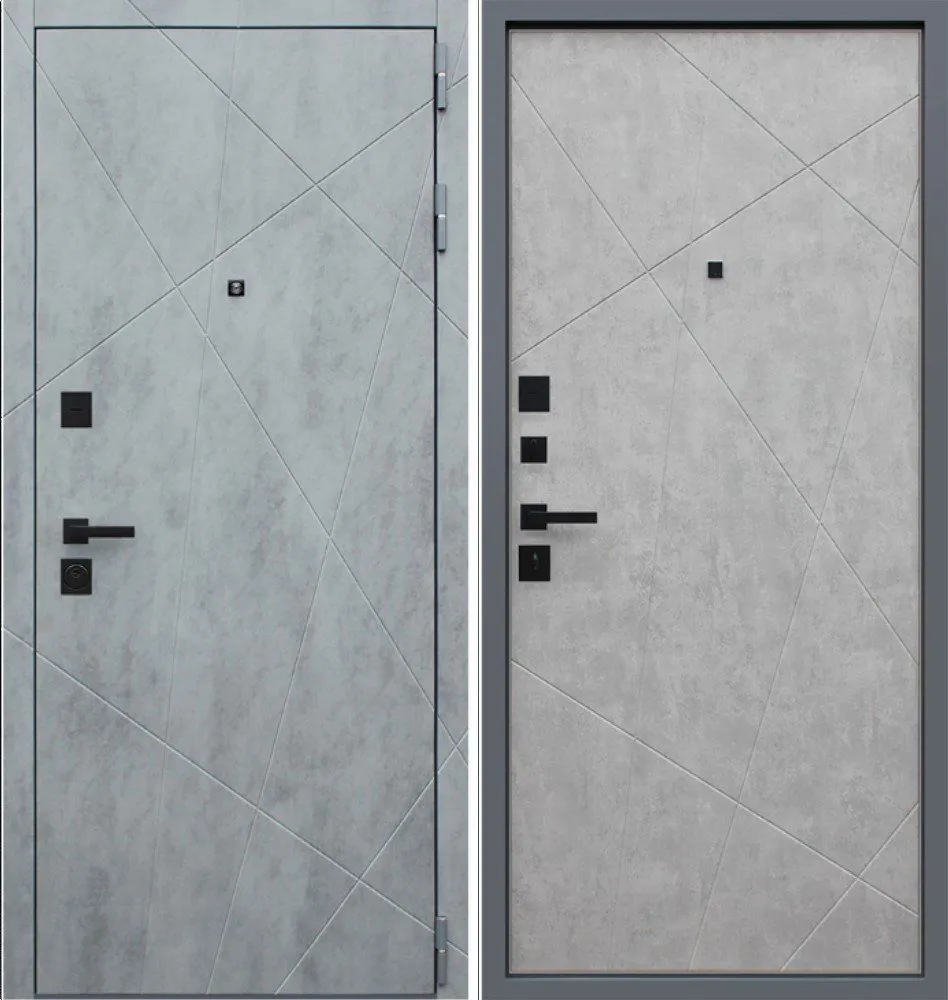 Фото Дверь Дуэт Б бетон светлый DIS002727